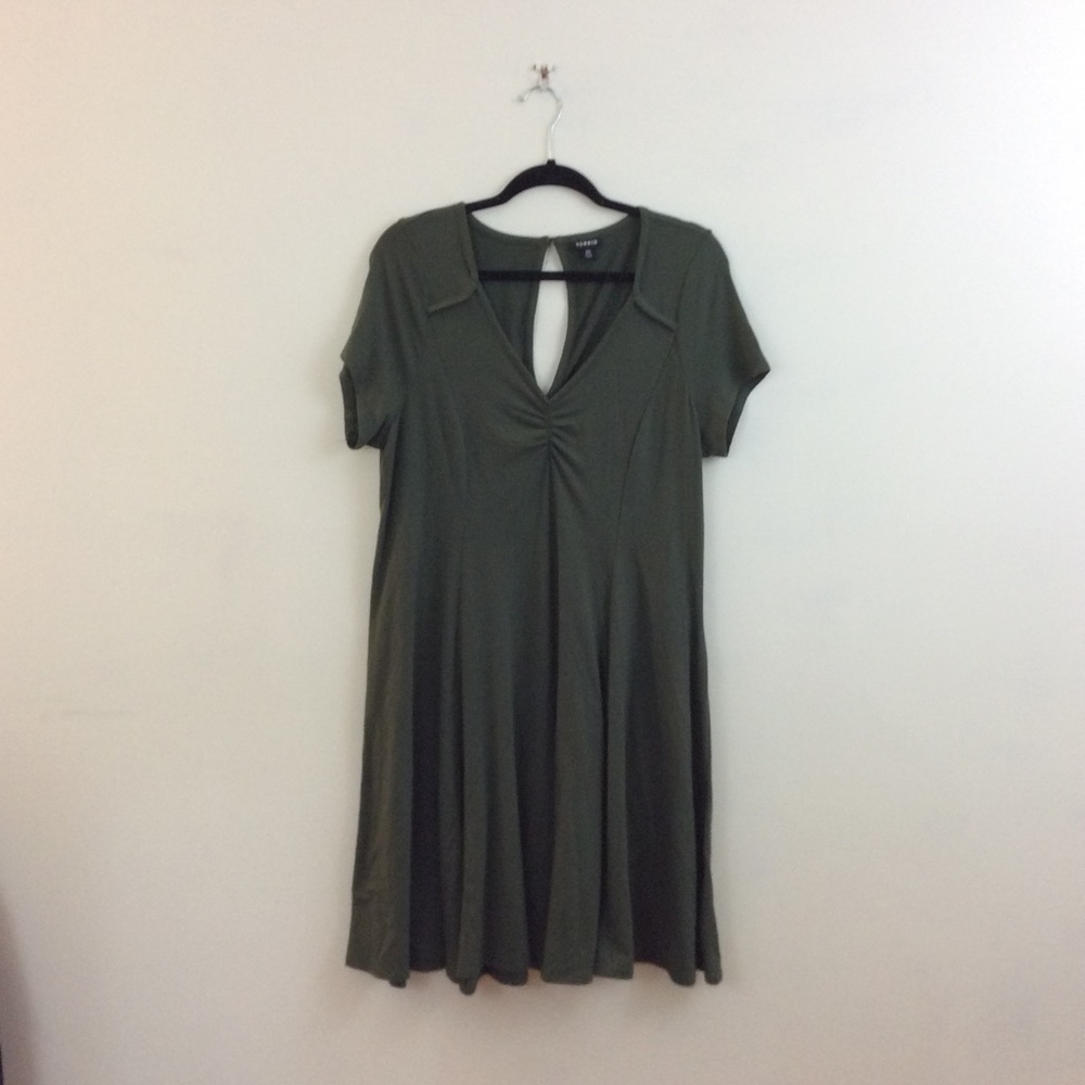 Torrid  tunic keyhole Green Large